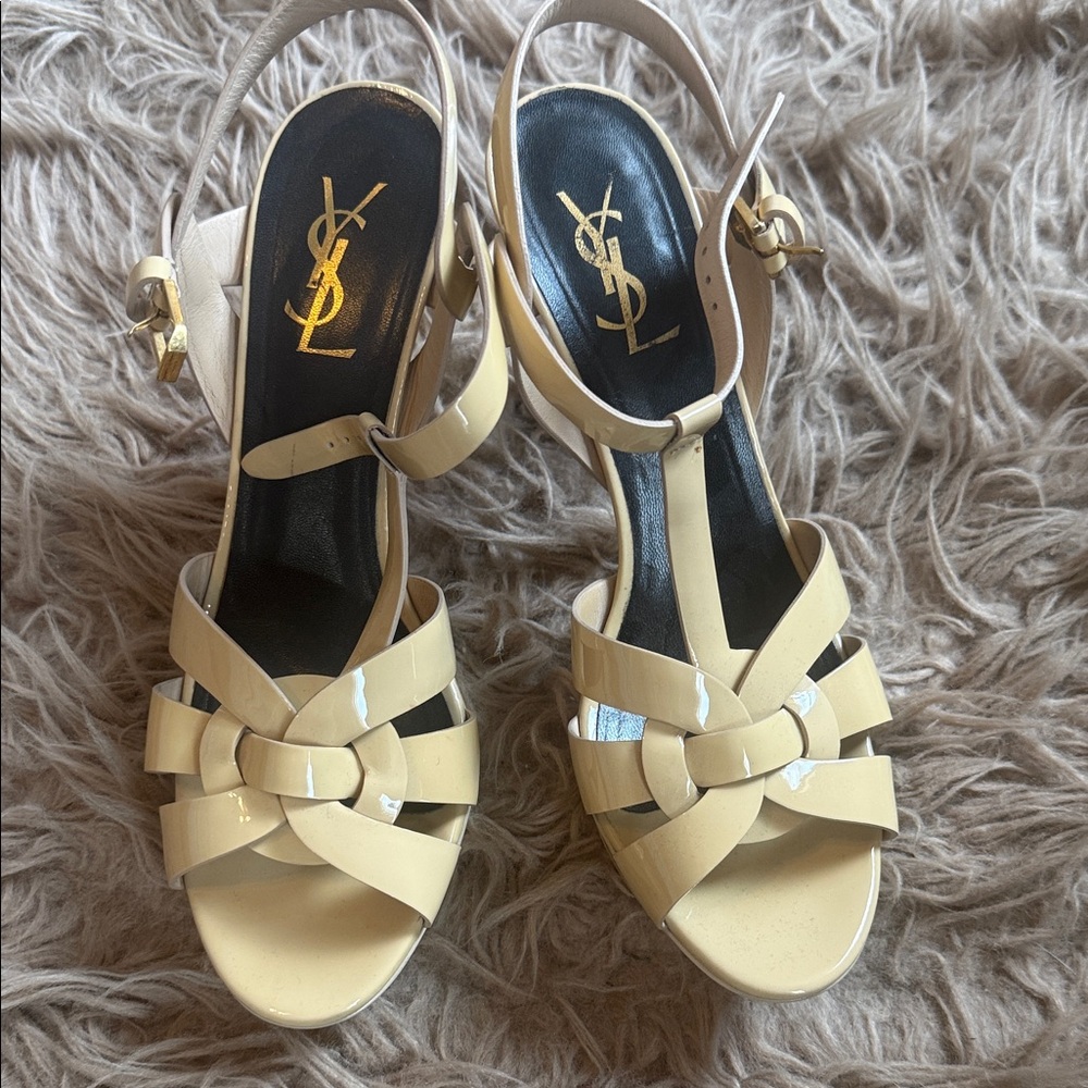 Yves Saint Laurent Women's Beige Heels
